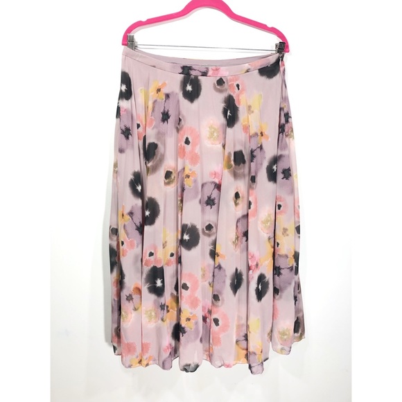 ASOS | Floral Pleated Flowy Midi Skirt - Picture 3 of 3